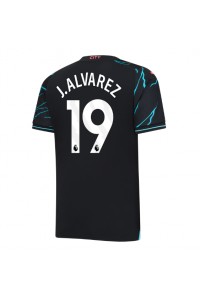 Manchester City Julian Alvarez #19 Jalkapallovaatteet Kolmaspaita 2023-24 Lyhythihainen